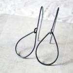 Drops earrings- oxidized st..