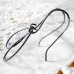 Drops earrings- oxidized st..